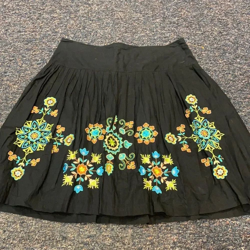 Rampage Fit and Flare Embroidered Skirt sz. 11